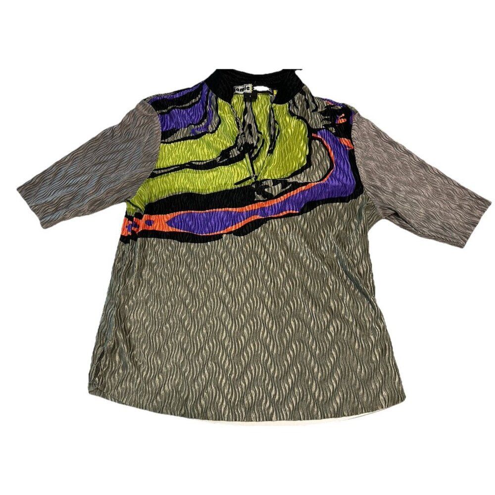 Jamie Sadock Women's Small Golf Pickleball Stretch Polo Shirt Colorful